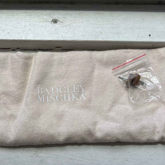 Badgley Mishka satin wedding heels with bow in “Soft White Satin” - Picture 6 of 7